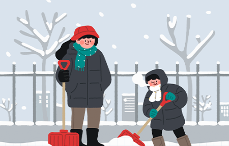 겨울철 대설 행동요령 안내 썸네일