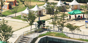 한강공원 난지캠핑장 전경사진