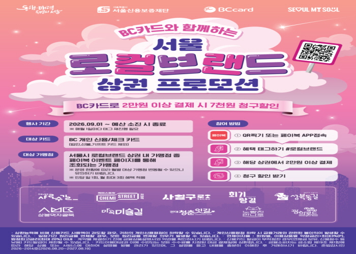 서울 로컬상권 소비 띄운다…2만원 결제에 7,000원 할인 썸네일