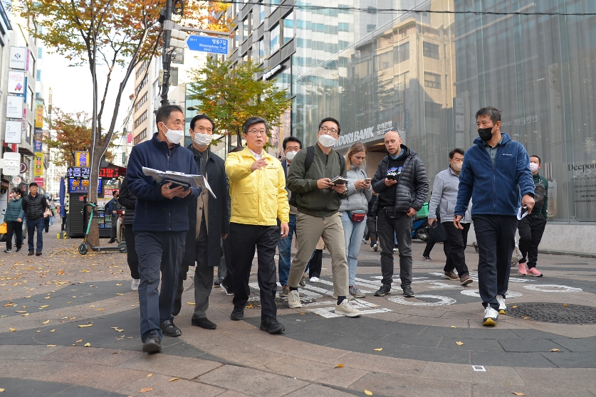 연말연시 명동 관광특구 지역 다중인파 밀집대비 사전순찰 및 점검 사진