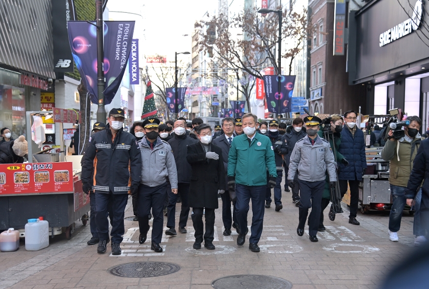 행정안전부장관 명동 관광특구 현장점검 동행  사진