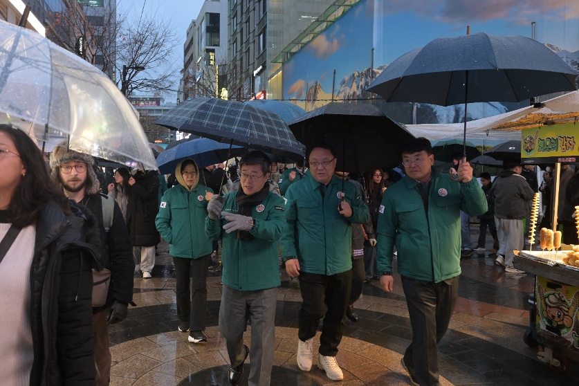  크리스마스,연말연시 대비 명동일대 안전 점검 사진